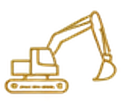 Excavator equipment icon